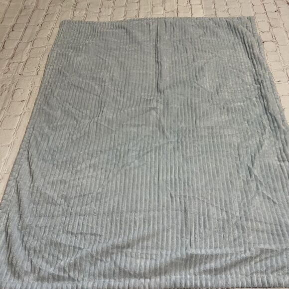 Zak & Zoey Baby Blanket Blue Ribbed Security Lovey Preowned - Picture 1 of 3
